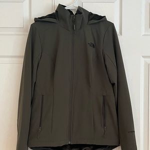 The North Face Shelbe Raschel Hoodie coat olive green
